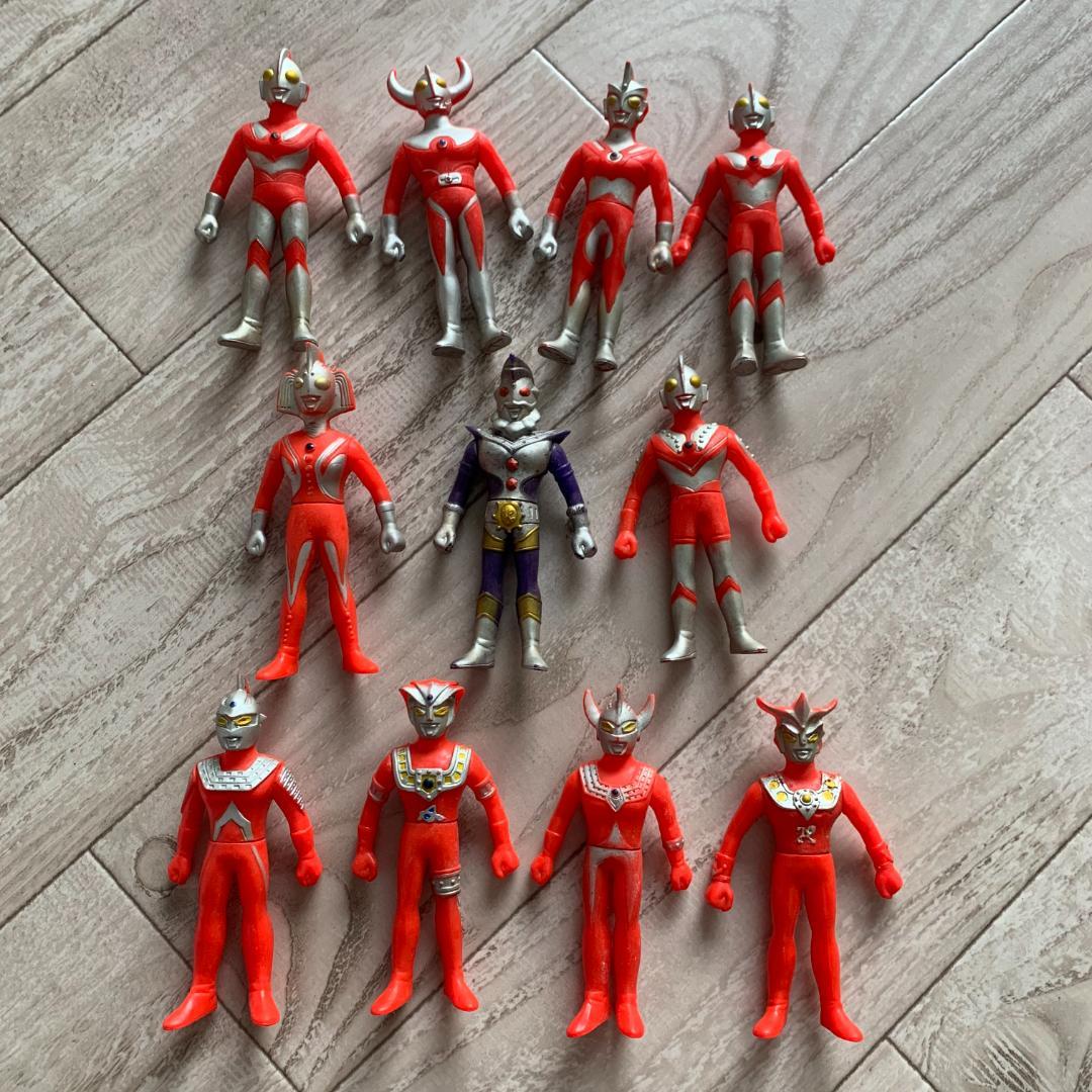 当時物 ソフビ人形 ウルトラ戦士11体セット ウルトラマン 円谷プロ 昭和