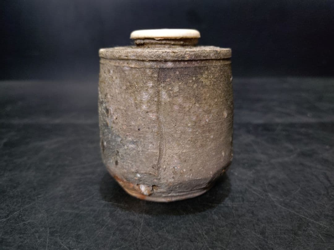 杉本貞光（水月）造　信楽茶入　共箱