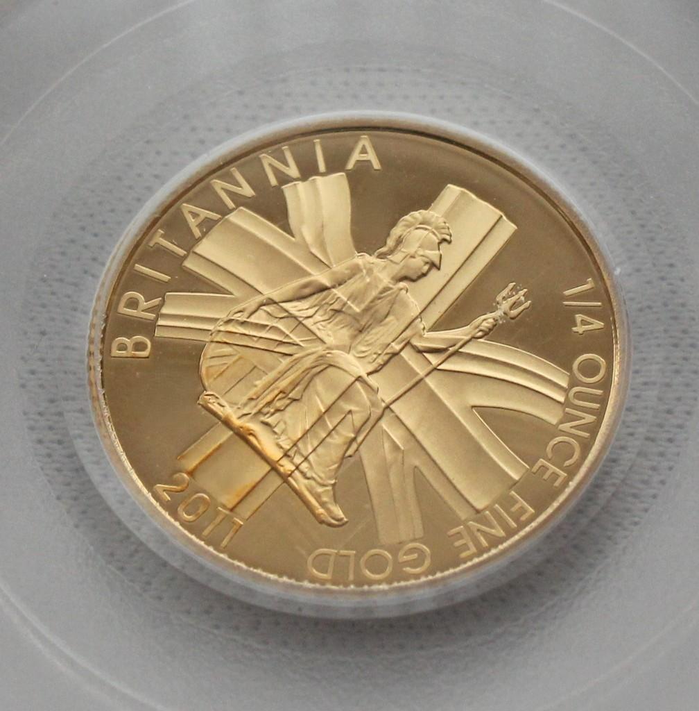 カツさん専用　2011年 イギリス ブリタニア25ポンド金貨 PCGS PR70