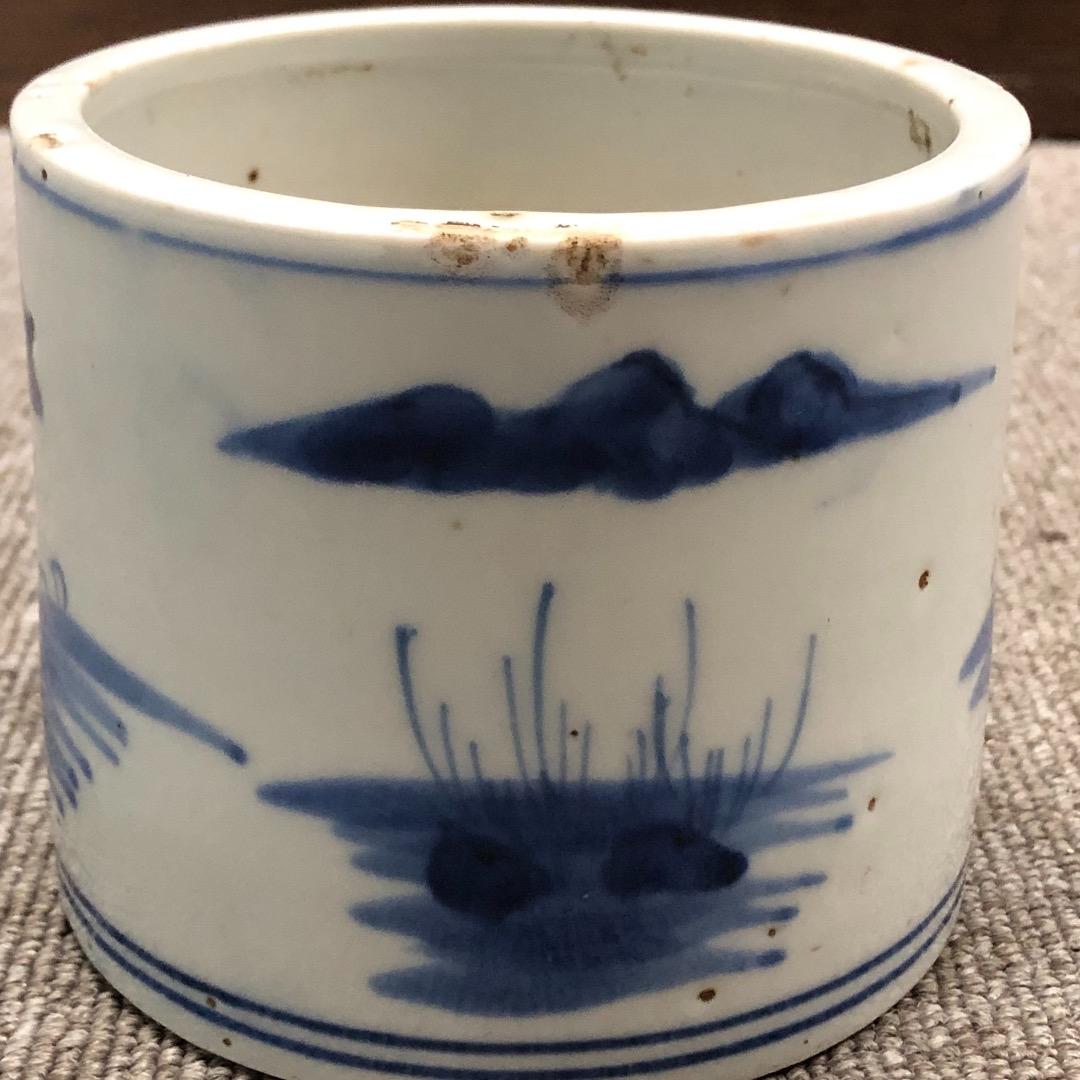 骨董　筆入れ　ペン立て