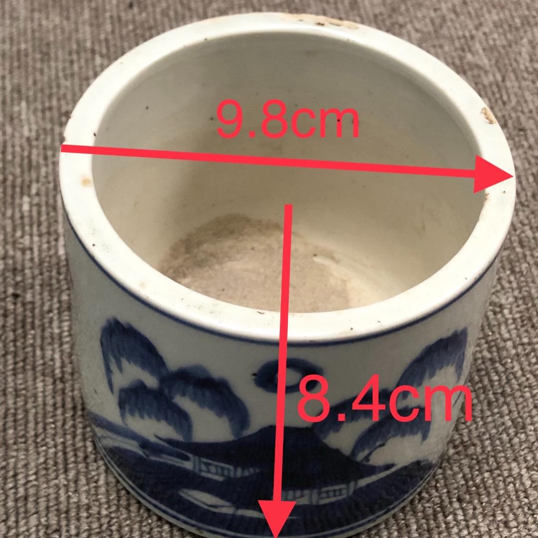 骨董　筆入れ　ペン立て
