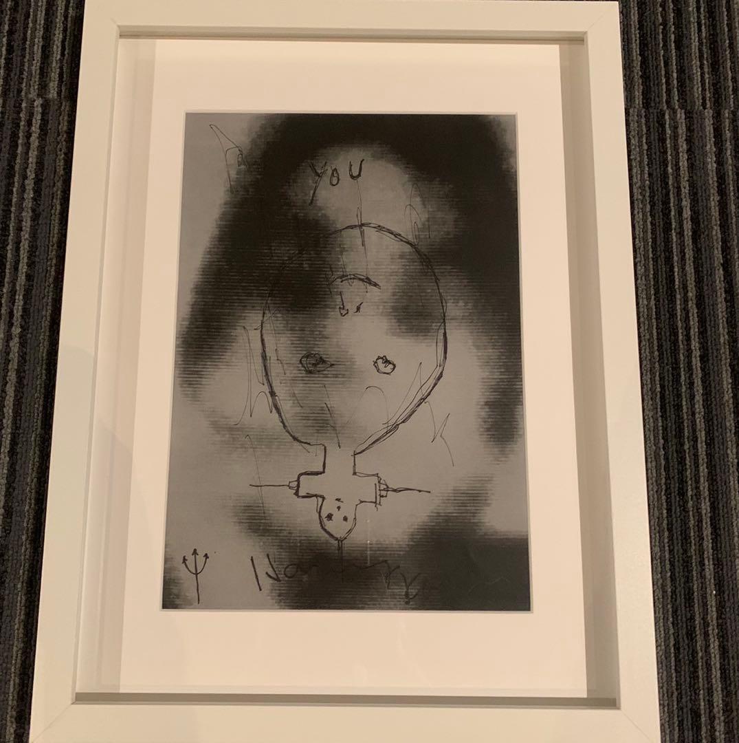 真作 harmony korine ハーモニーコリン 直筆原画 サイン入 絵画