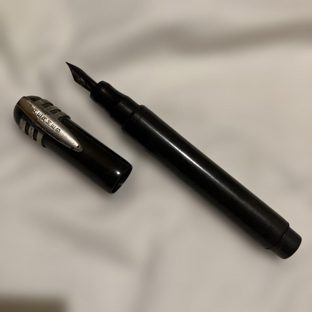 RG.DESIGN HERMES 万年筆 ペン先14KTゴールド ビンテージ