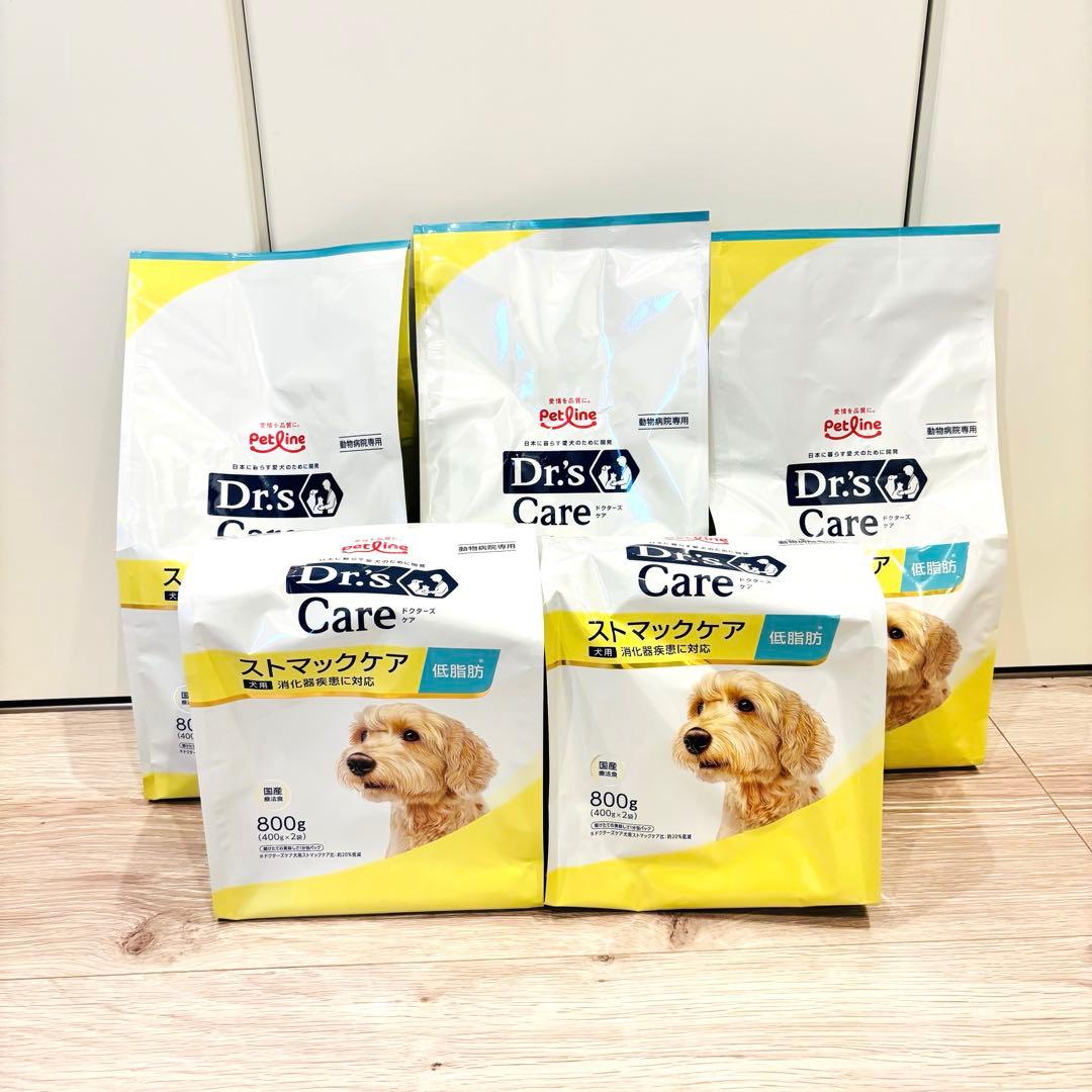 ペットライン ドクターズケア 犬用 ストマックケア 800g【400g×2】×5