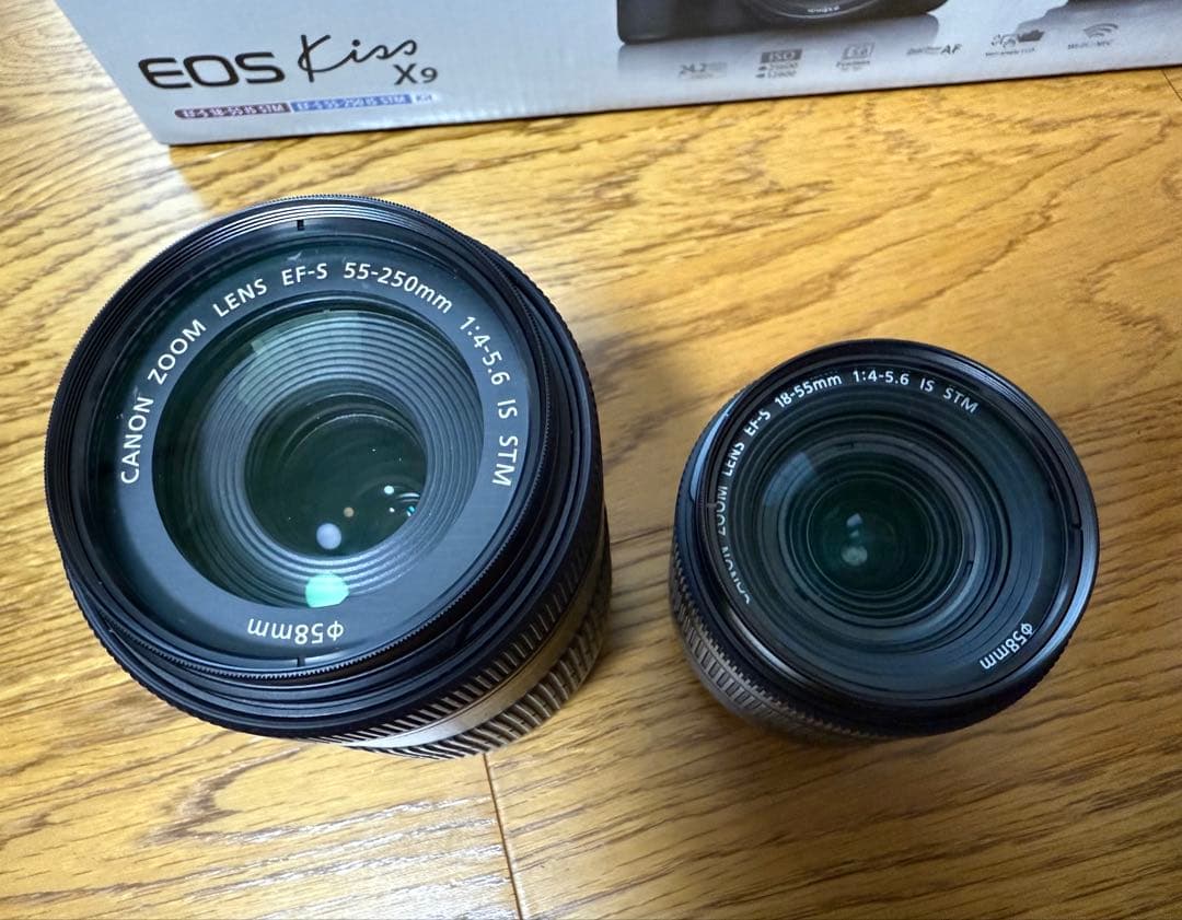 Canon EOS Kiss X9 本体 55-250mmレンズ付き