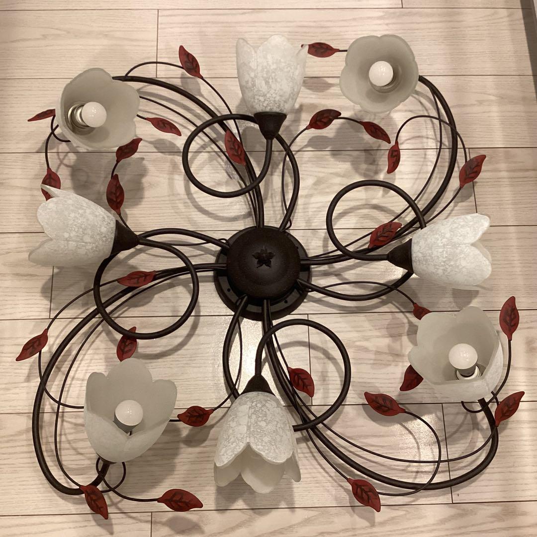 オーデリック　8灯 LEDシーリングライト　2020年製　LED電球8個付