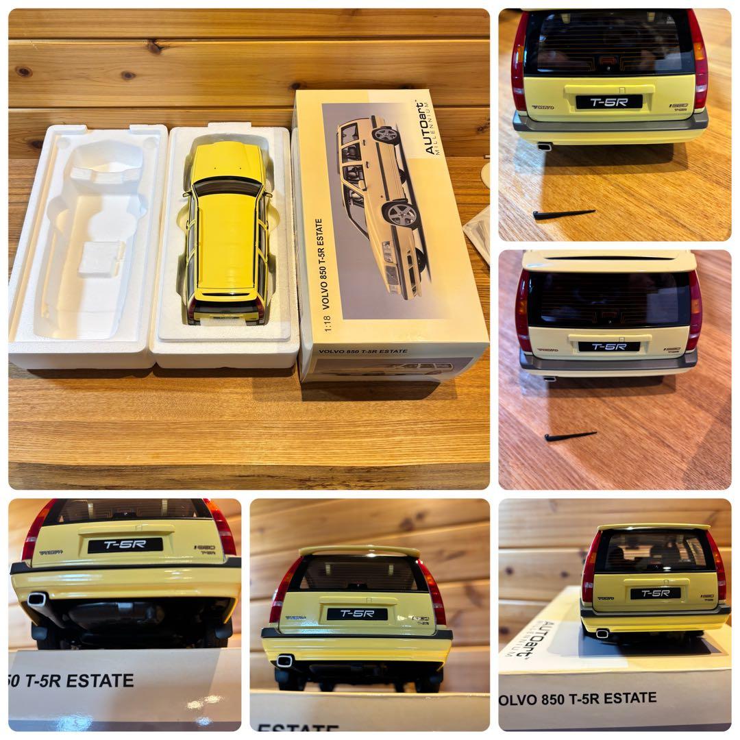 オートアート VOLVO 850 T-5R エステート クリームイエロー 絶版