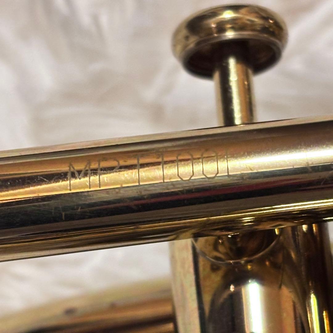 ポケットトランペット MPT100L Minerva ケース付き 金色　ラッカー