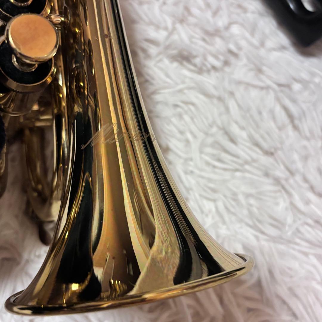 ポケットトランペット MPT100L Minerva ケース付き 金色　ラッカー