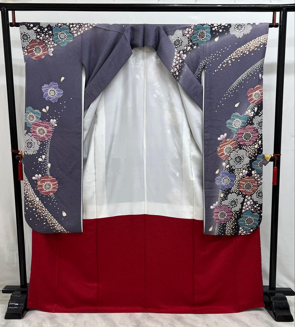 振り袖　フルセット　別誂長襦袢　成人式　金彩加工　銀通し　ますいわ屋扱い　597