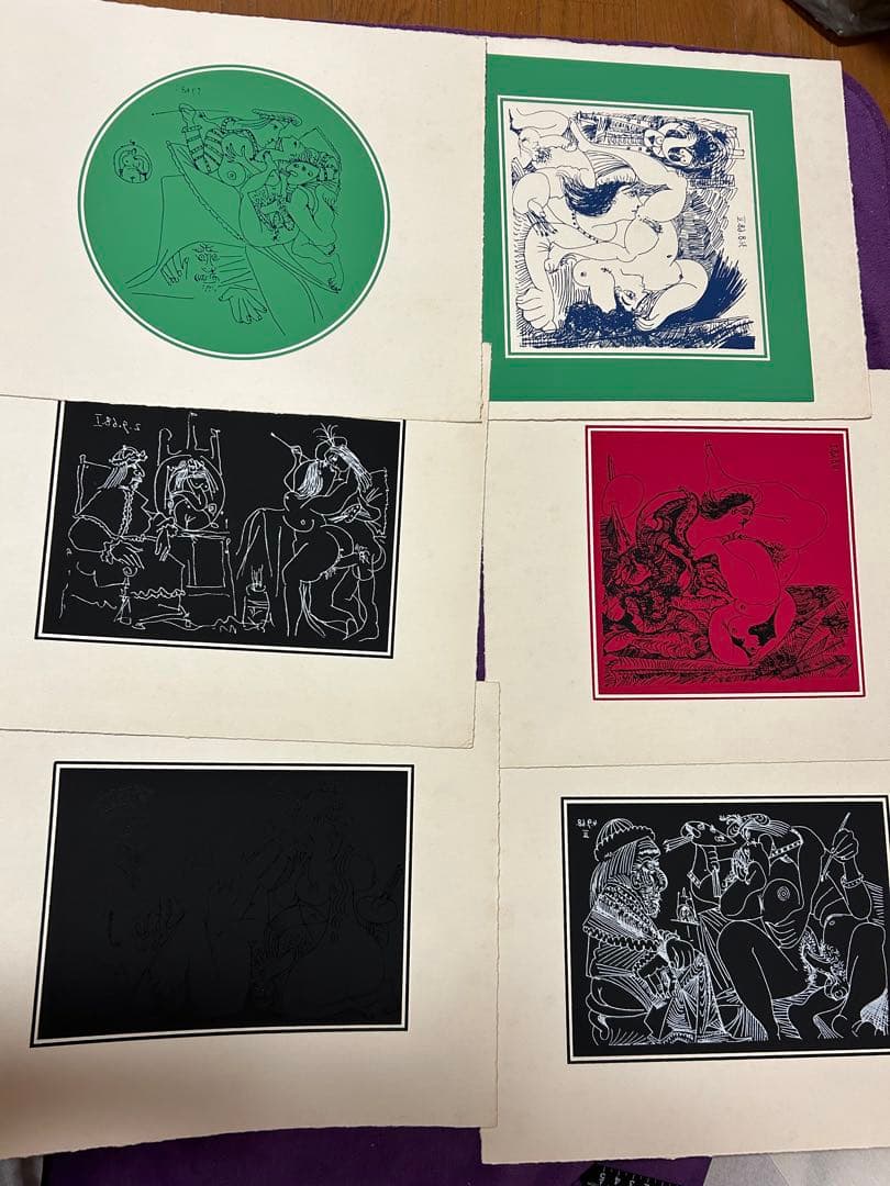 ピカソ エロチカ 版画 6枚セット インテリア