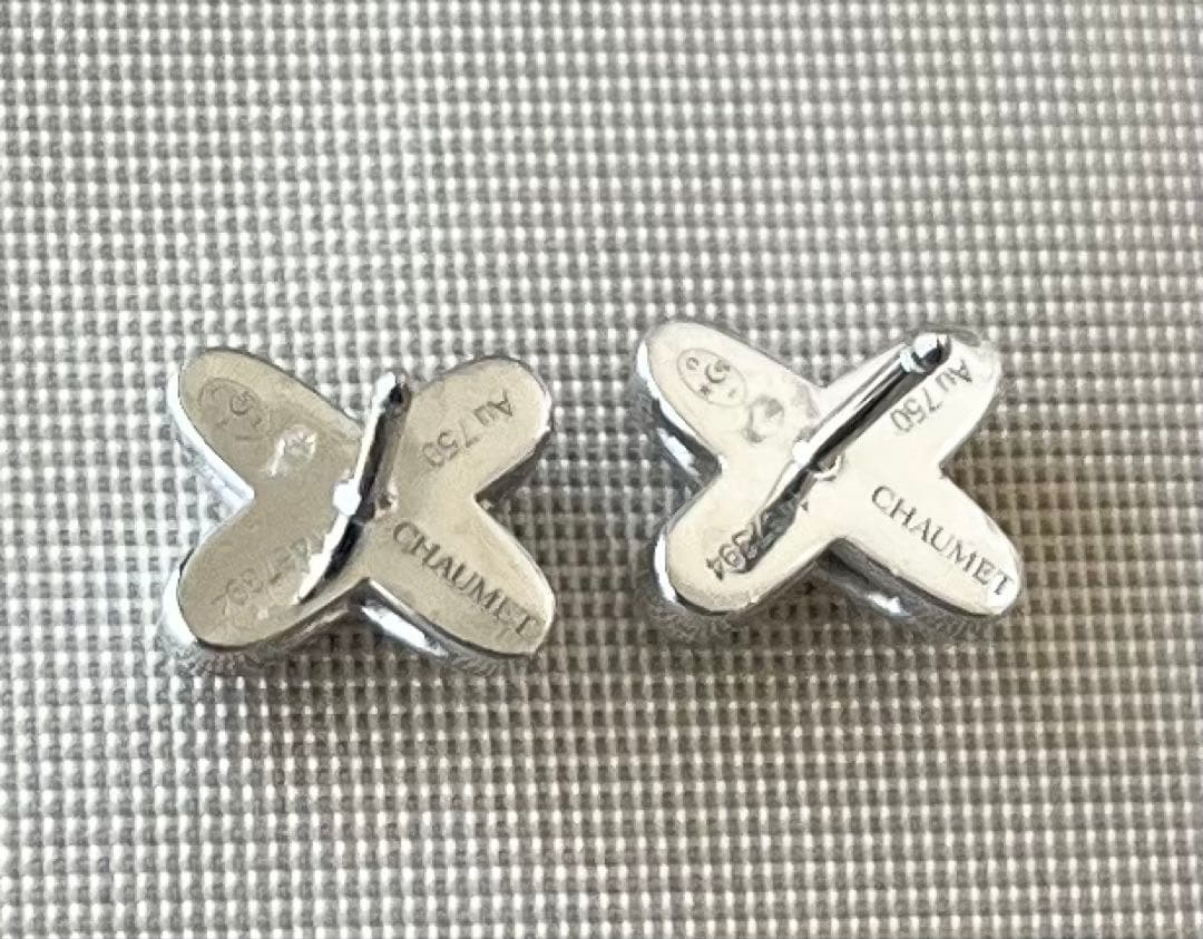 【CHAUMET】ショーメ Jeux de Liens K18ダイヤモンドピアス