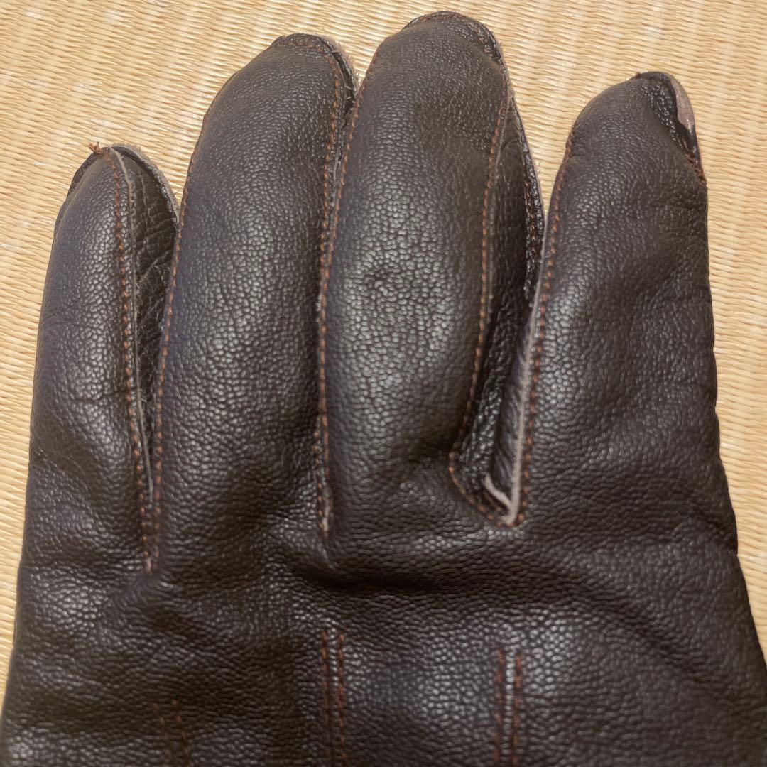 バズリクソンズ　BUZZ RICKSON'S ブラウン レザー手袋　A-10