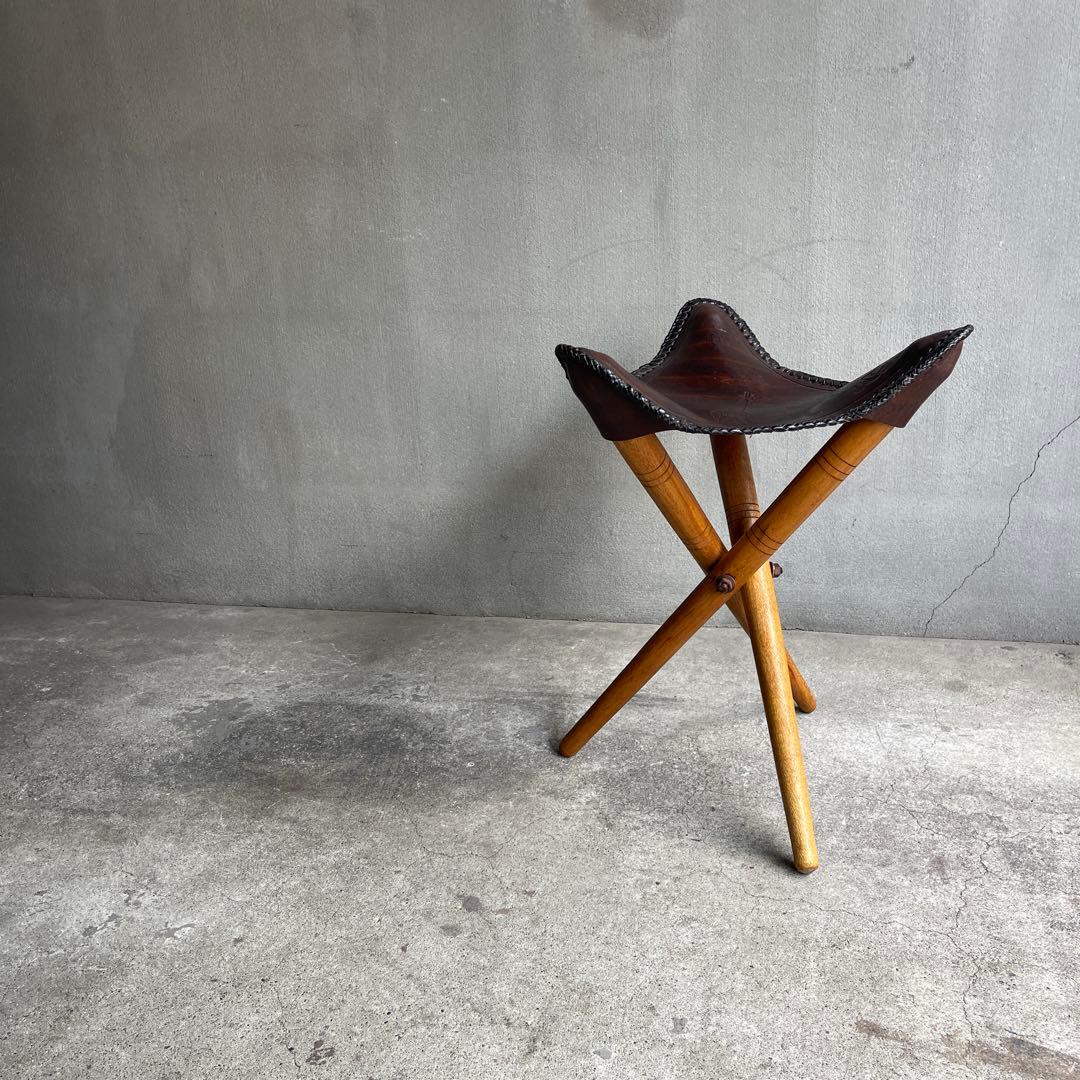 美品　オールドビンテージ　ハンティングチェア　折り畳みチェア