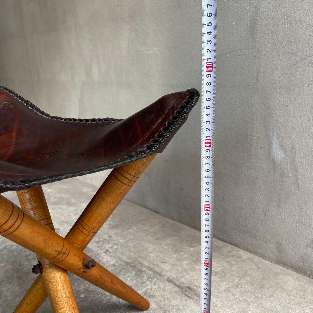 美品　オールドビンテージ　ハンティングチェア　折り畳みチェア