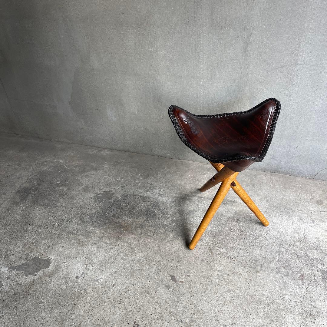 美品　オールドビンテージ　ハンティングチェア　折り畳みチェア