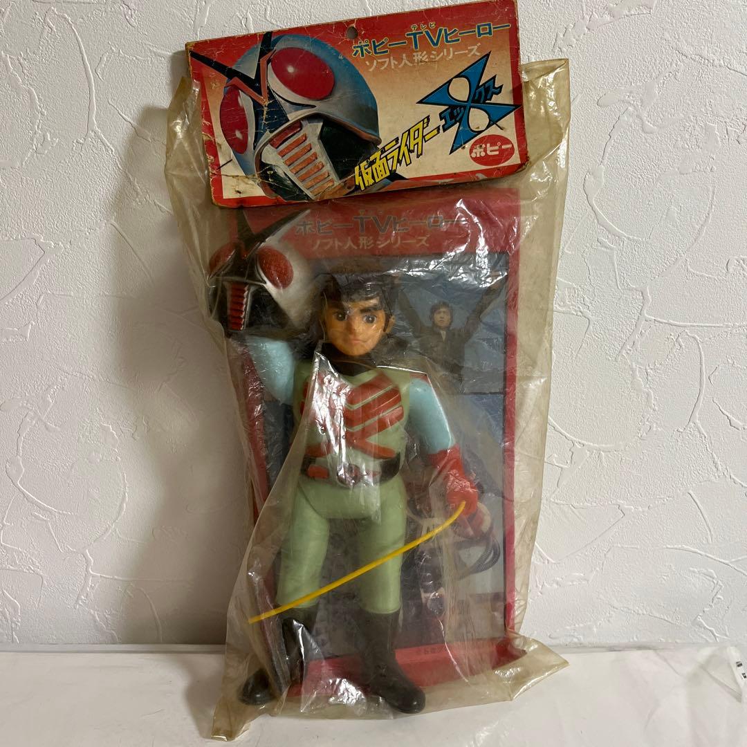 ⚠️貴重・デッドストック　仮面ライダーエックス　面取れ　スタンダードサイズ　レトロ