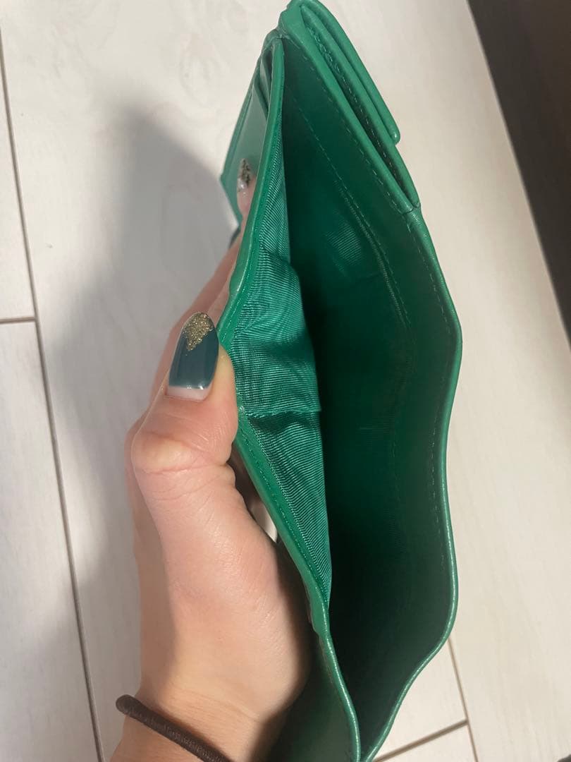 PRADA プラダ 三つ折り財布 ミニ財布 グリーン