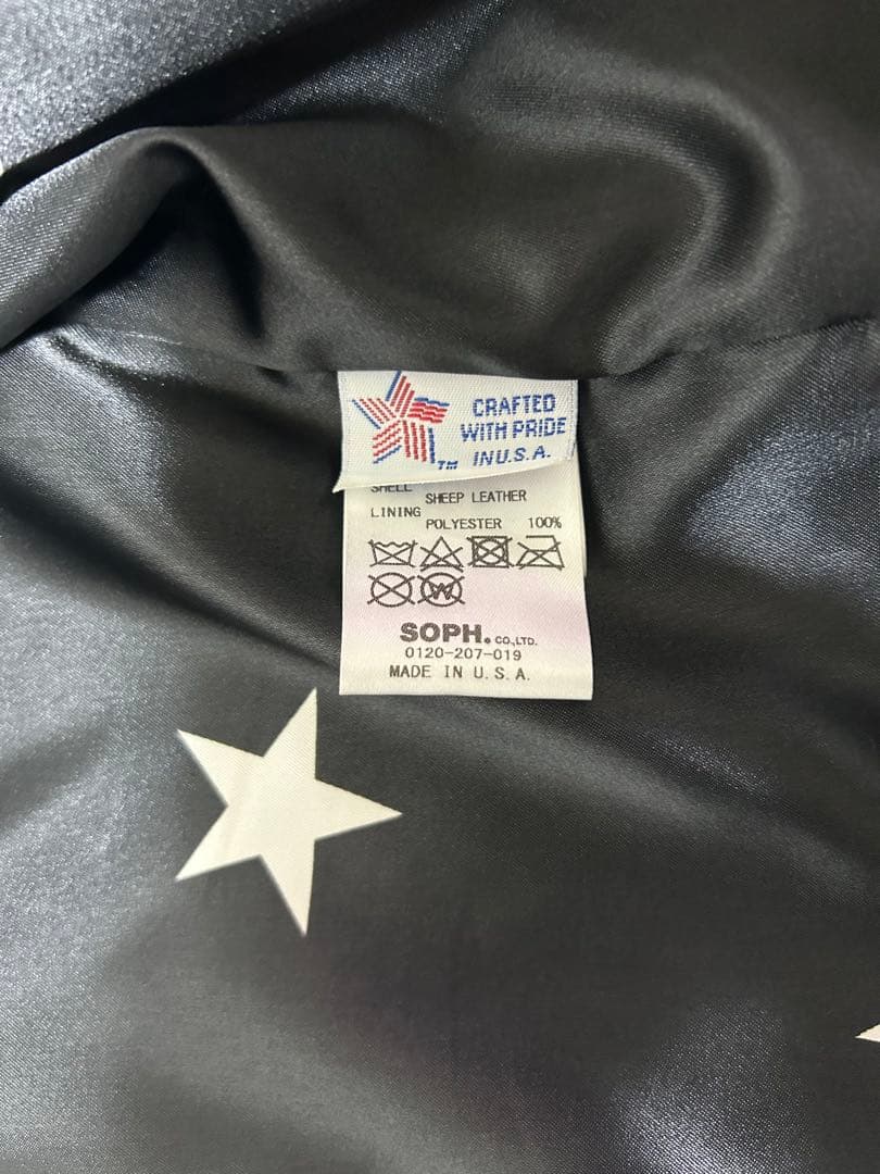 SOPH.×Schott シングルライダースジャケットS 36