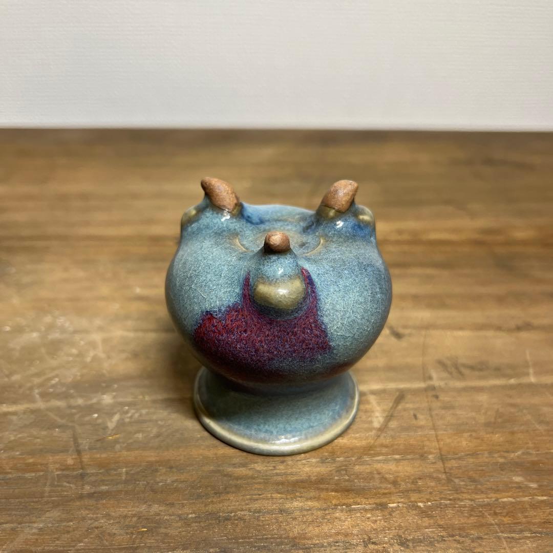 宋時代　鈞窯三足香炉　宋