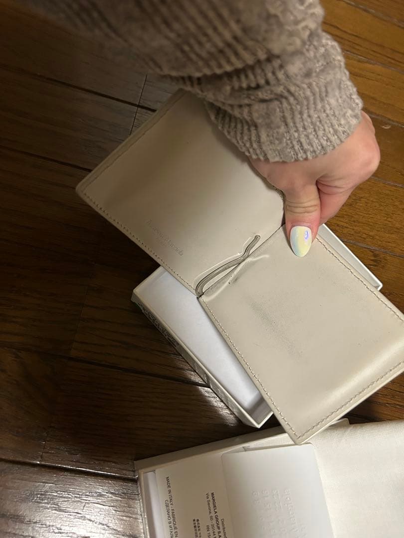 MAISON MARGIELA ホワイトレザー折り財布