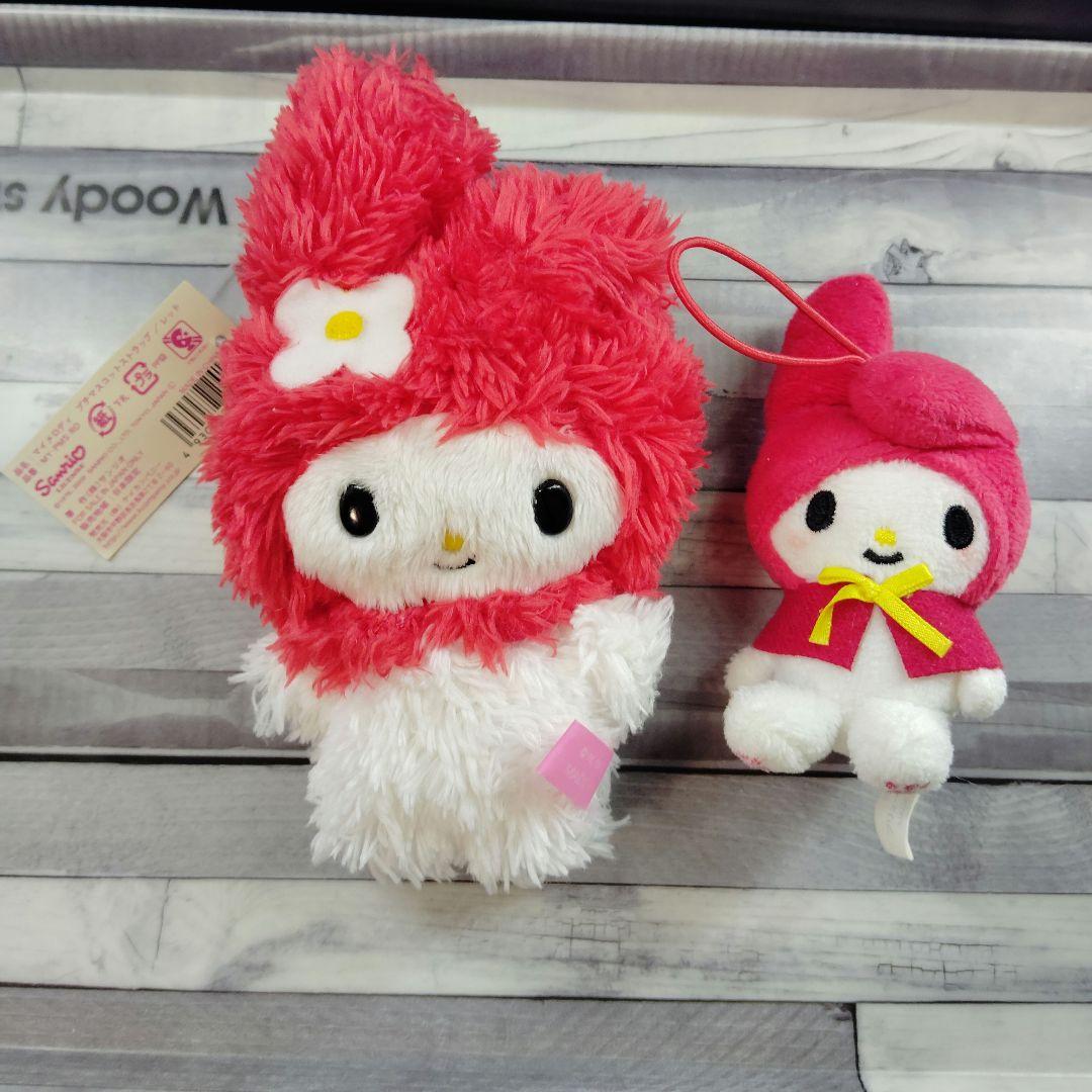 レア　マイメロディ　プチマスコットストラップ　レッド　オオカミクロミに気を付けて