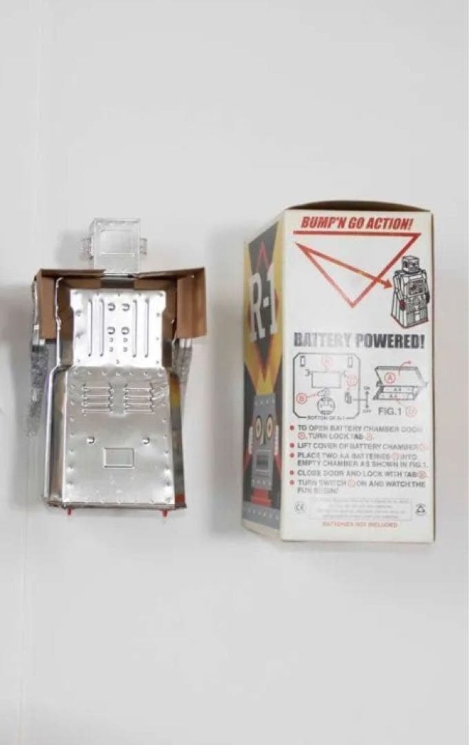 R-1 ロボット 電動歩行 ロボットR-1 シルバービンテージ ブリキおもちゃ