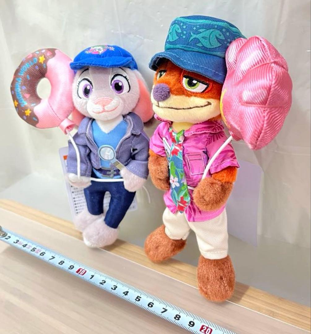 ニック　ジュディ　ズートピア ディズニーリゾート　ぬいぐるみバッジ　2体セット