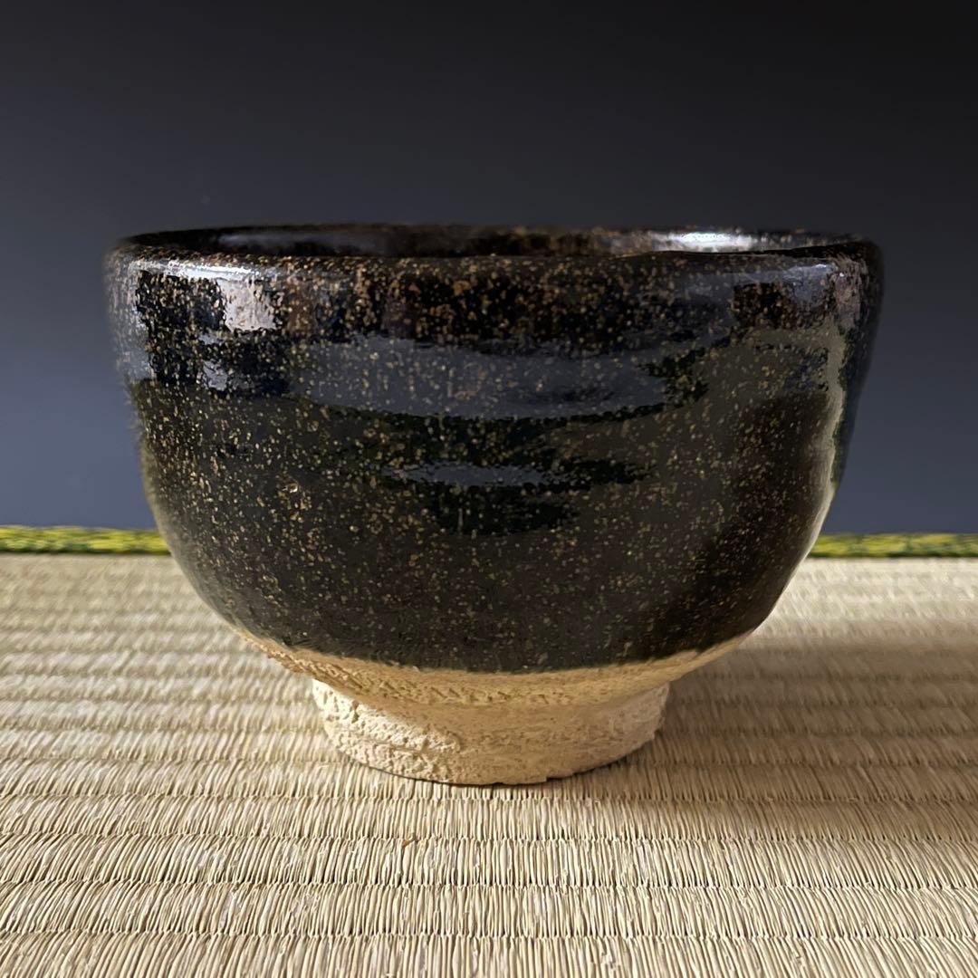 瀬戸焼 水野双鶴 茶碗 茶道具 骨董品 894