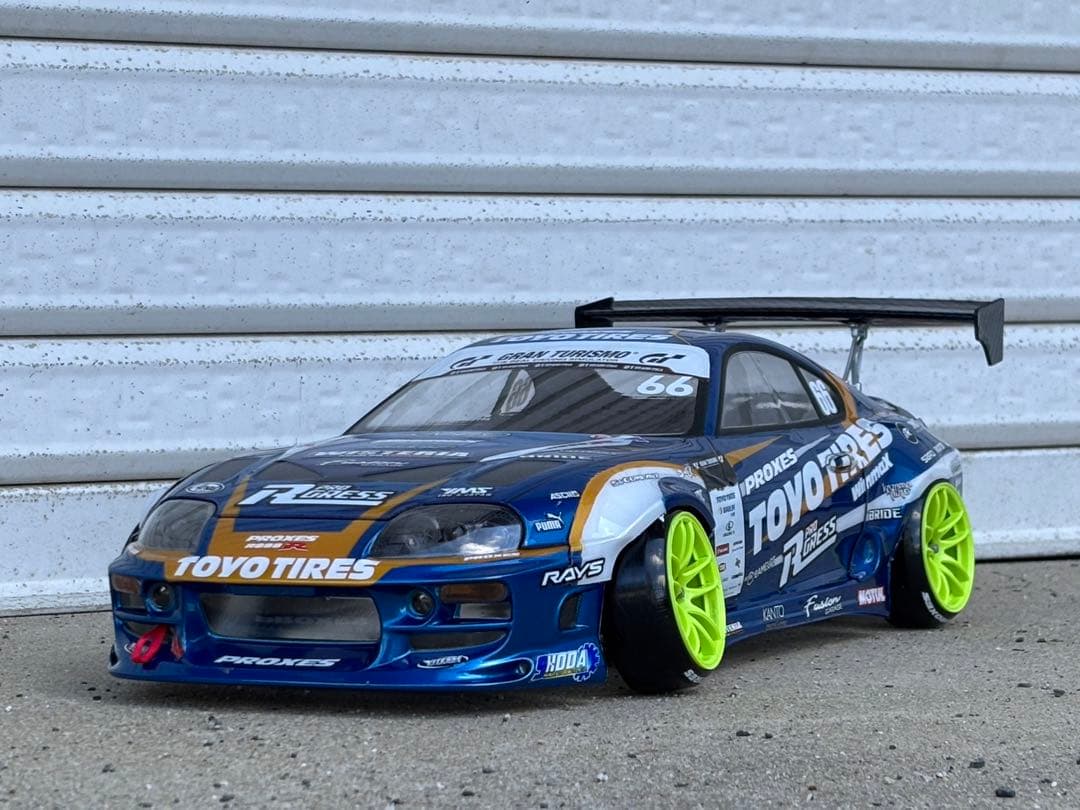 アディクション 80スープラ TOYO仕様 ラジドリボディ 塗装済未走行