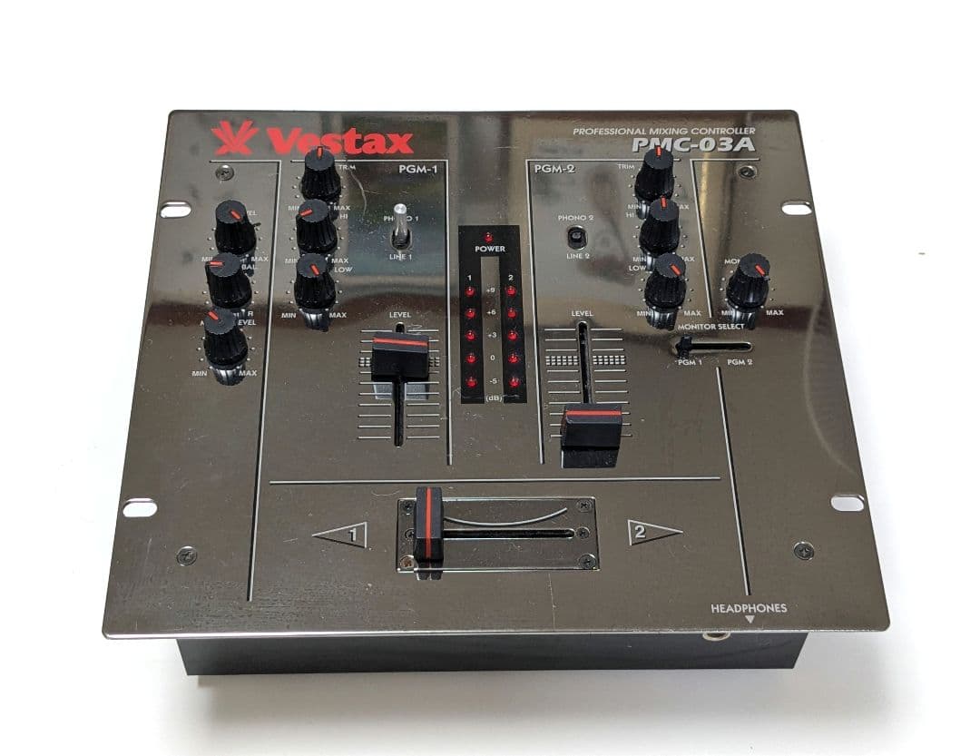 VESTAXミキサーPMC-03A dj純正アダプター付き 難有