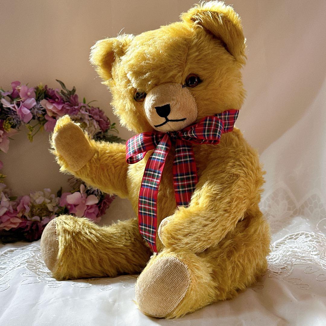 ❤️ニッカーボッカー❤️ 大きめずっしりアンティークベア　テディベア　ビンテージ