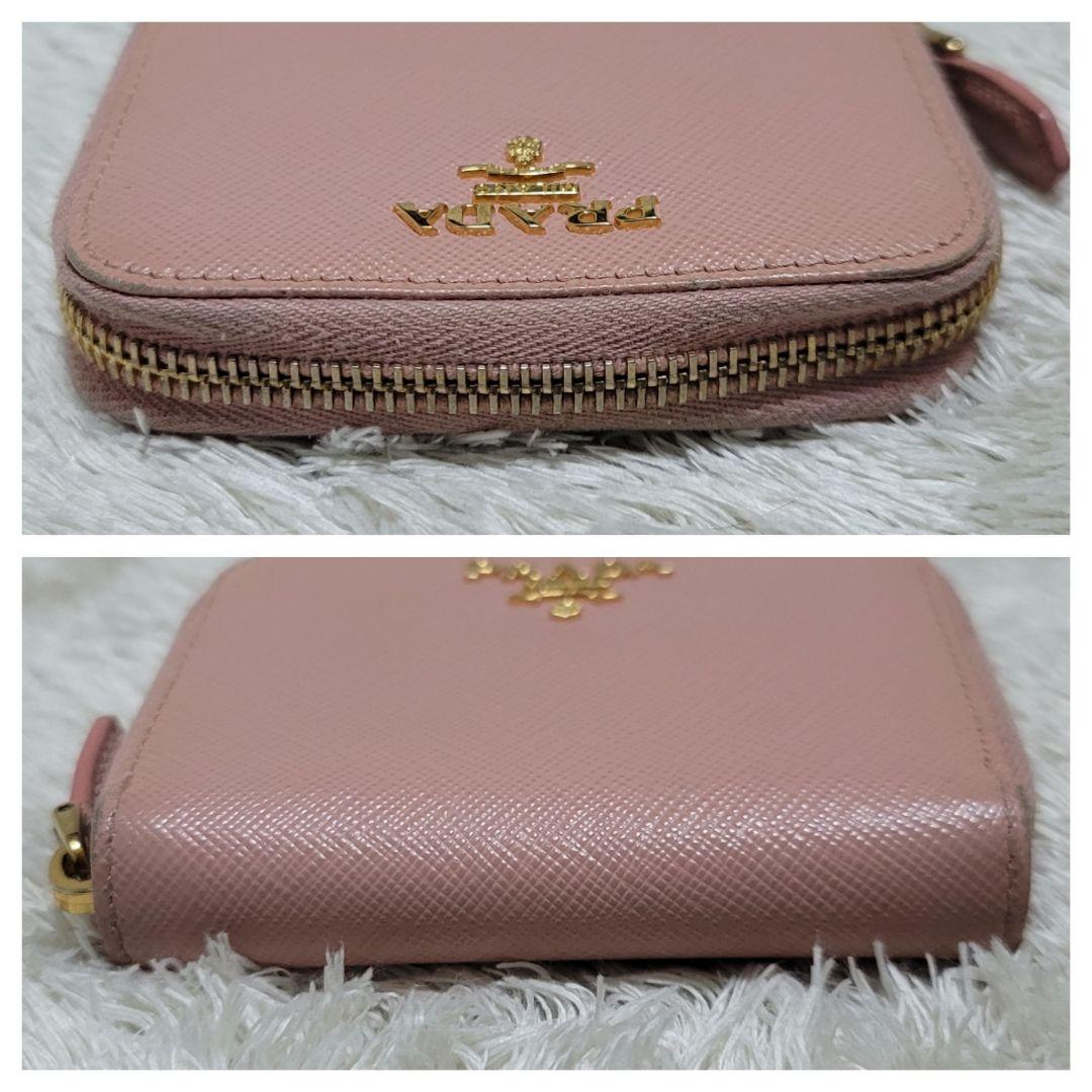PRADA プラダ ケース 小銭入れ サフィアーノレザー ピンク