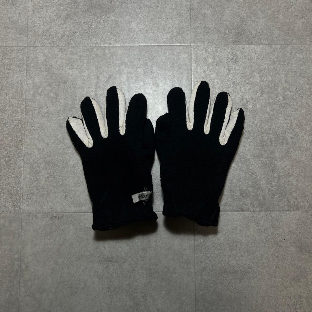 90sエンポリオアルマーニ革手袋グローブ男前ブラックレザー｜手の大きい方も対応✨