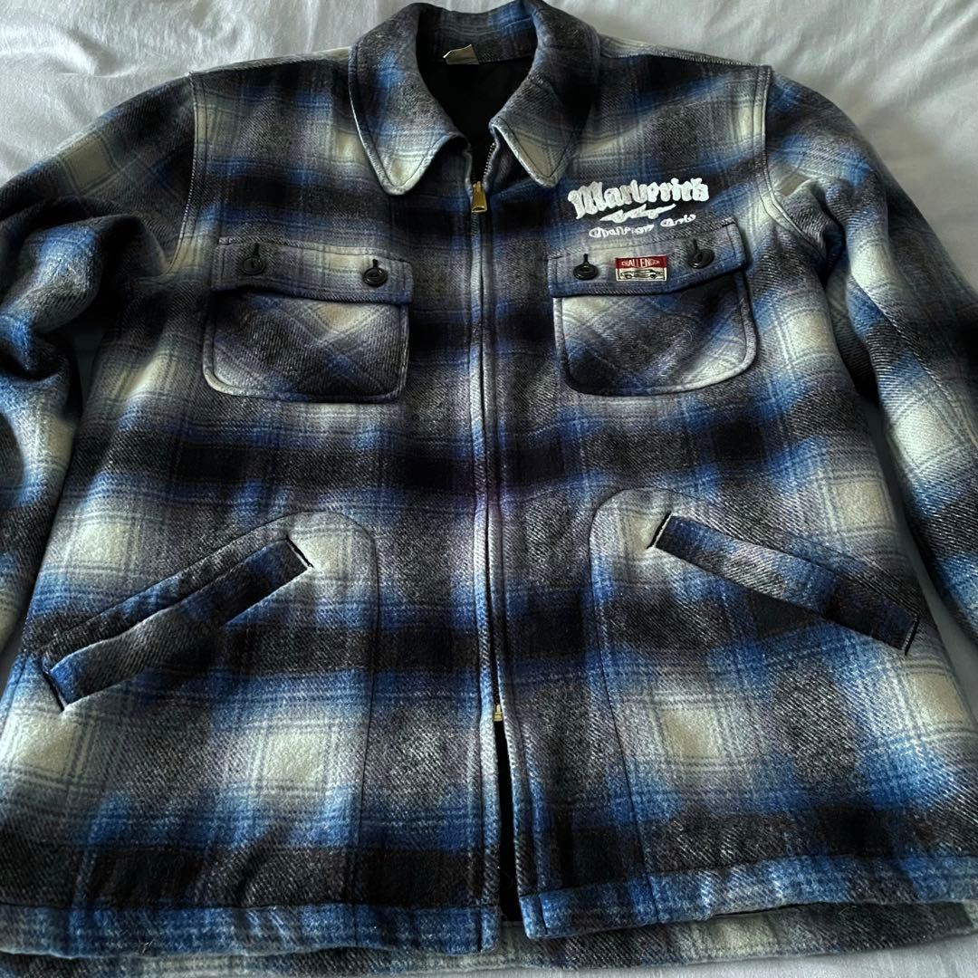 CHALLENGER × FIVE BROTHER　JACKET BLUE L