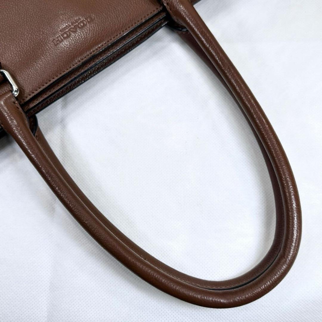 【極美品】コーチ ベケット 2way ビジネスバッグ ショルダー レザー A4可