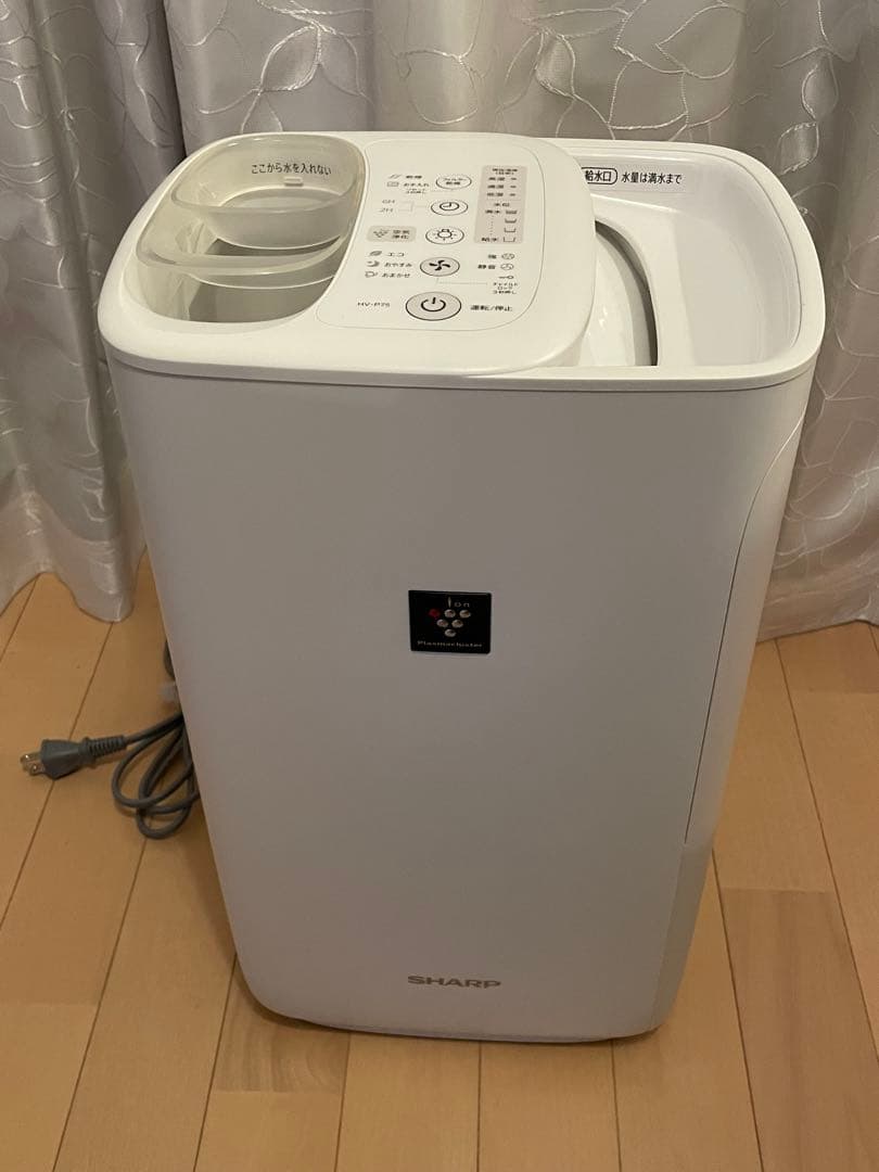 新品【純正フィルター】付き！ SHARP HV-P75-W 加熱気化式加湿器