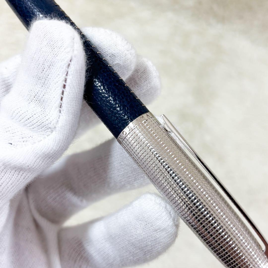 【極美品】ルイヴィトン ボールペン ドックキュイール ネイビー ローラーボール