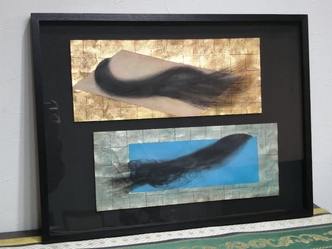 横前裕子 紫式部 源氏物語 39帖 御法 金銀彩 絵画