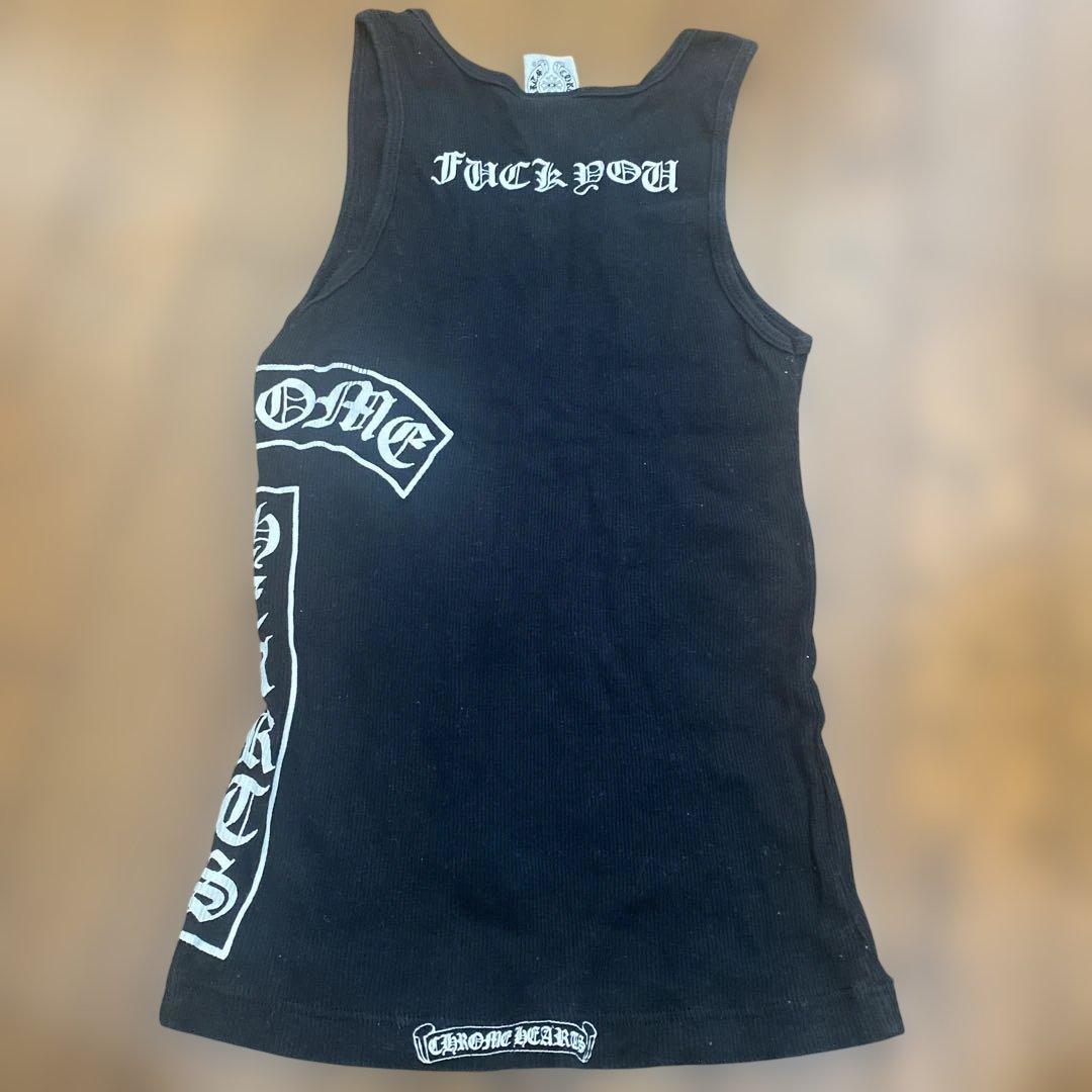 正規 クロムハーツ ビンテージ　正規品　ブラック 黒 タンクトップ