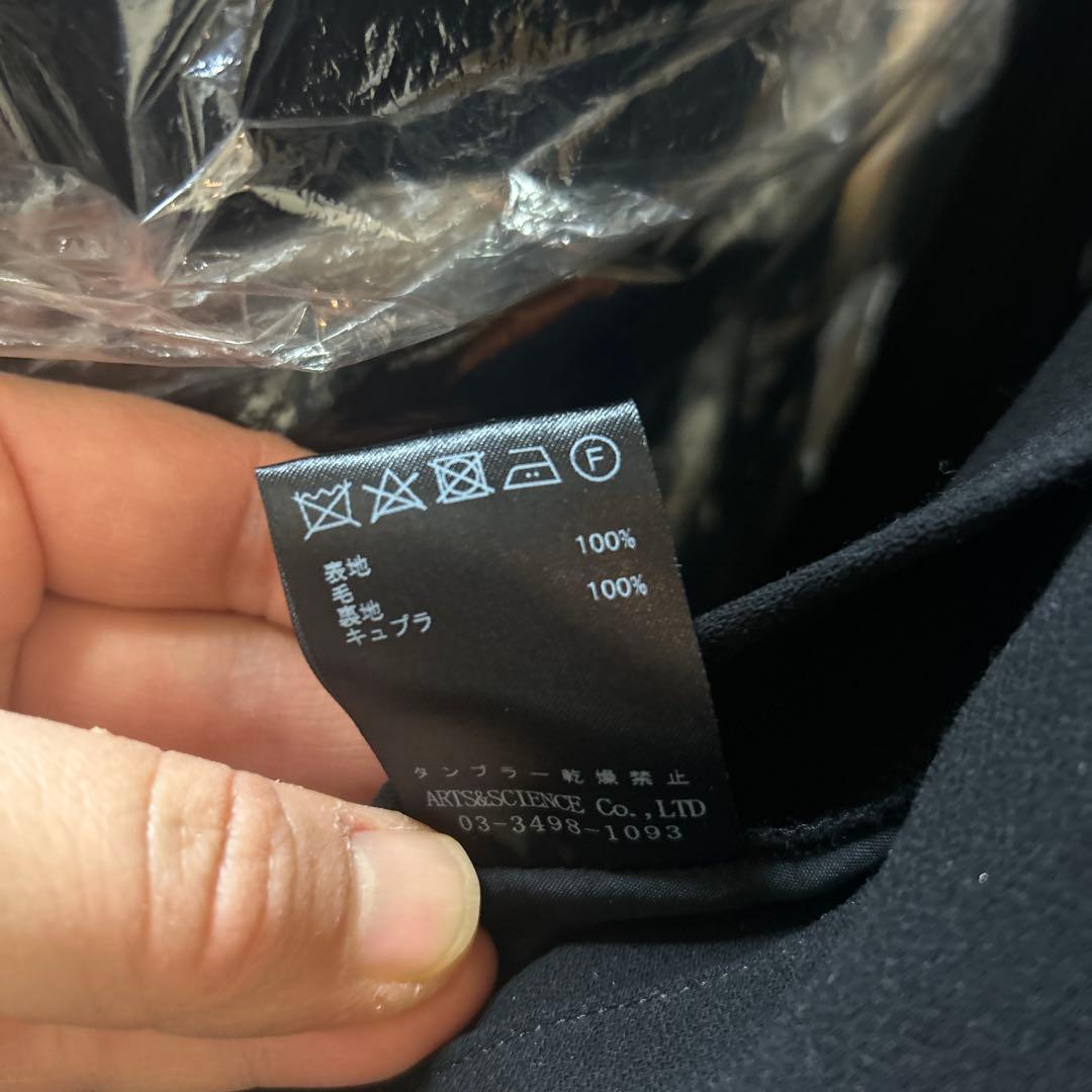 arts &science コート黒　ジョーゼット
