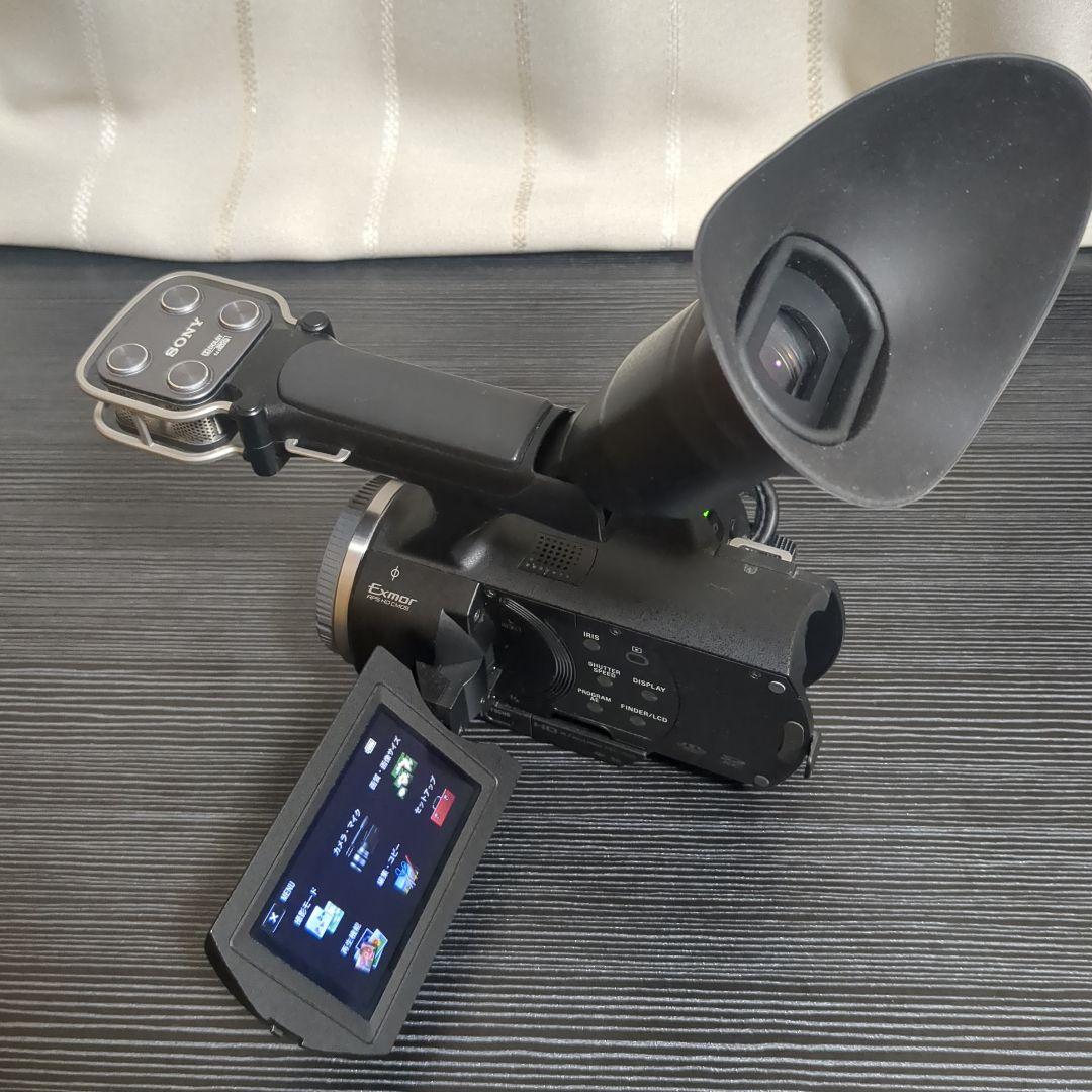 SONY NEX-VG20 本体 DJI スマホ用ジンバル付けます。