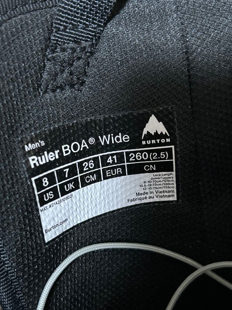 24-25 Burton Ruler Wide BOA® スノーボードブーツ