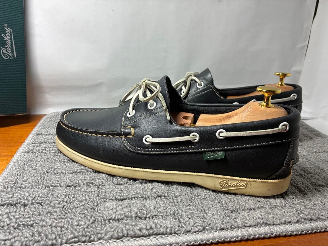 Paraboot バース ネイビー 6 1/2 6.5デッキシューズ