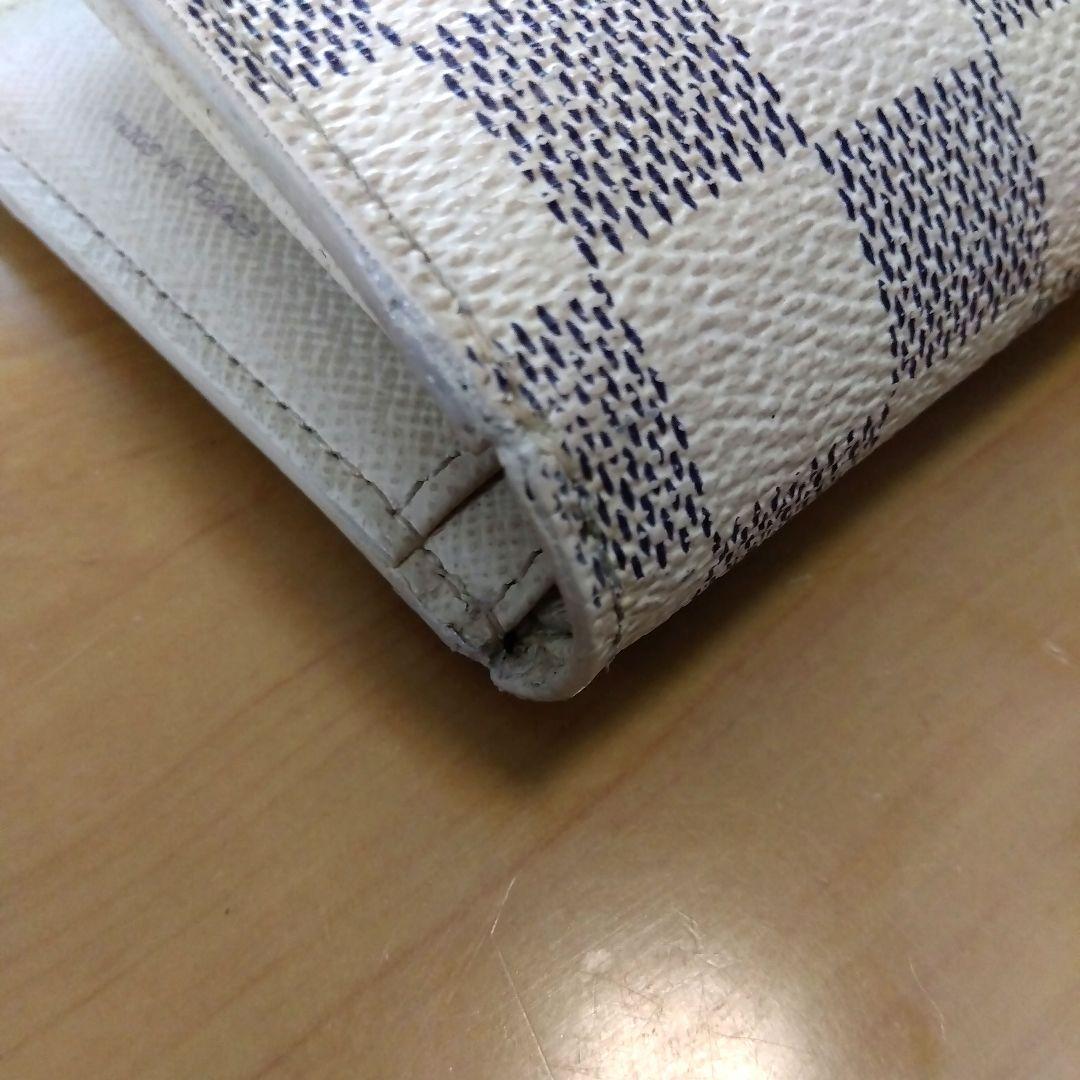 LOUIS VUITTON ダミエ 折り財布 アズール がま口