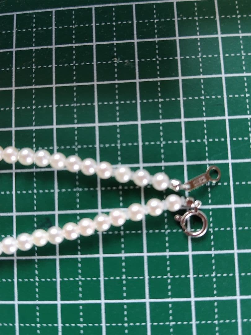 K18WG アコヤ真珠ベビーパール ネックレス