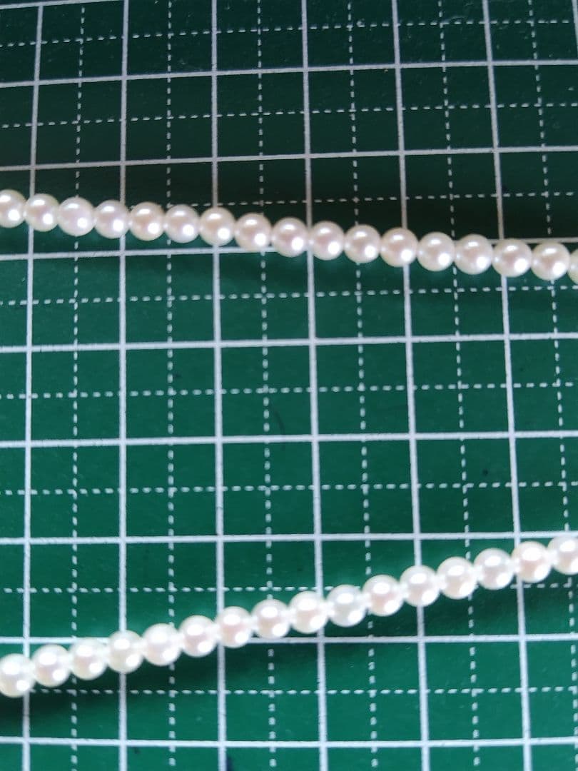 K18WG アコヤ真珠ベビーパール ネックレス