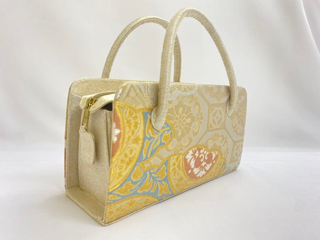 川島織物帯地　利休バッグ