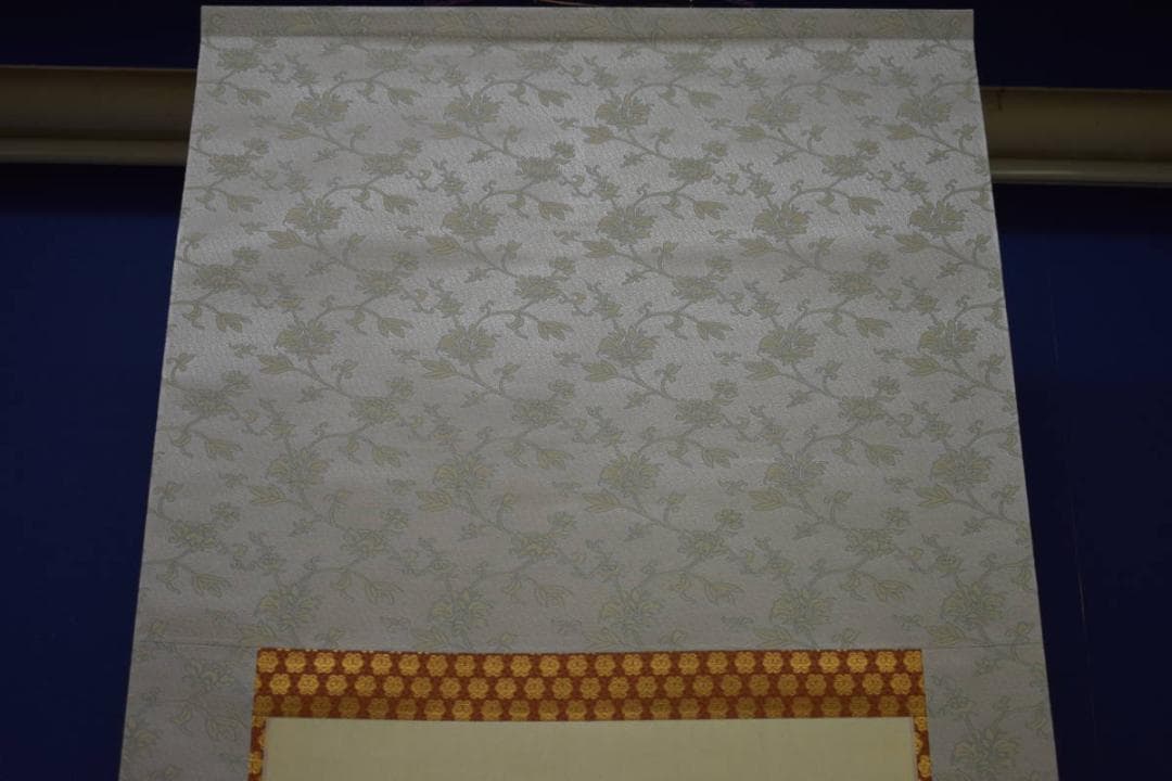 真作/岐阜絵画展一等賞受賞/文展入選/中村左洲/達磨大師図/布袋屋掛軸HJ-64