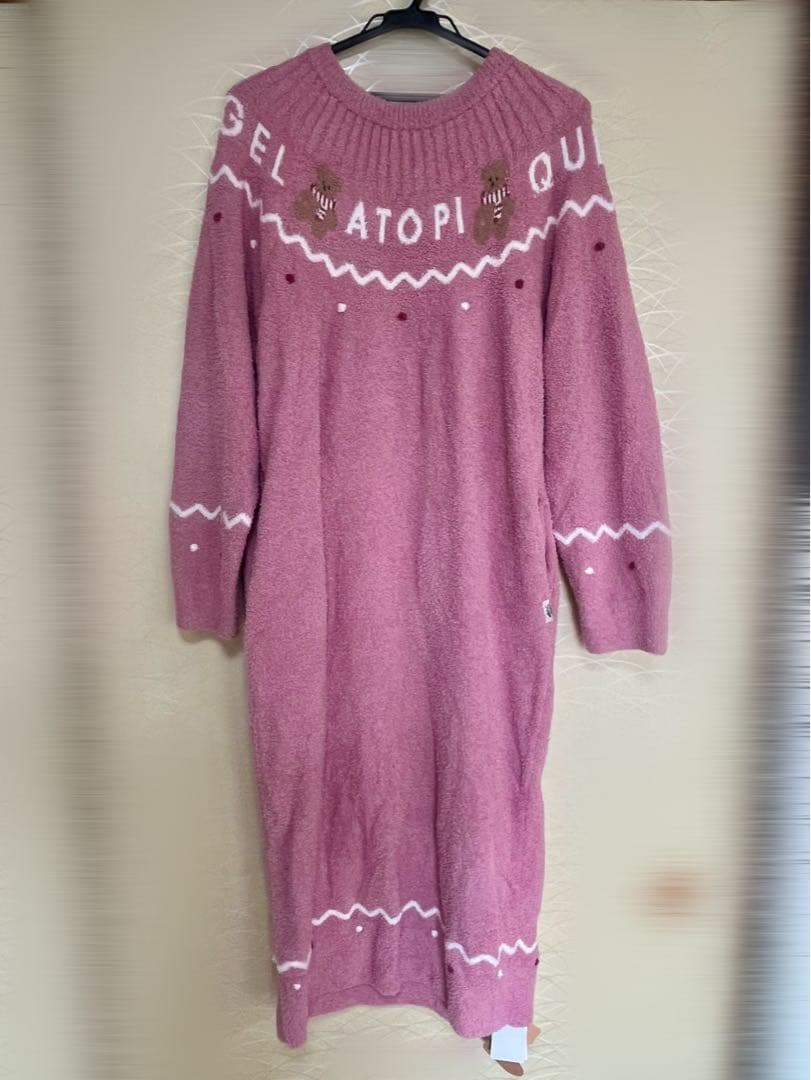 【タグ付き/未使用品】gelato pique ノルディックワンピース ピンク